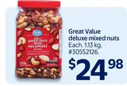 Walmart Great Value deluxe mixed nuts offer