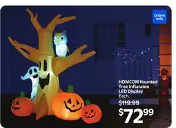 Walmart HOMCOM Haunted Tree inflatable LED Display offer