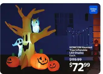 Walmart HOMCOM Haunted Tree inflatable LED Display offer