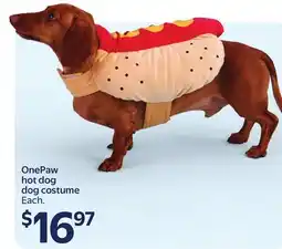 Walmart OnePaw hot dog dog costume offer