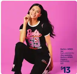 Walmart Barbie x WNBA tee offer