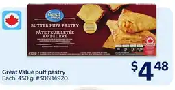 Walmart Great Value Puff Pastry offer