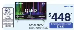 Walmart Philips 60 QLED TV offer