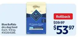 Walmart Blue Buffalo Dry Dog Food offer
