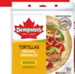 Walmart Dempster's 10 tortillas offer
