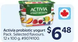 Walmart Activia probiotic yogurt offer