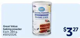 Walmart Great Value baking powder offer