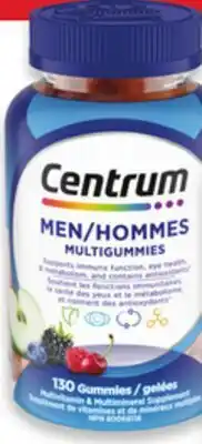 Walmart Centrum men MultiGummies offer