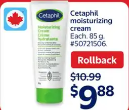 Walmart Cetaphil moisturizing cream offer
