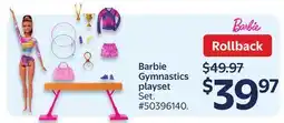 Walmart Barbie Gymnastics playset offer