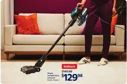 Walmart Shark corded stick vacuum offer