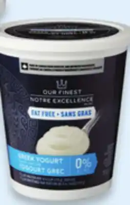Walmart Our Finest Greek Yogurt offer