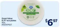 Walmart Great Value 8.75 eco plates offer