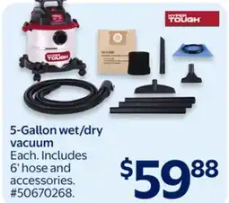 Walmart 5-Gallon wet/dry vacuum offer