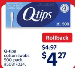 Walmart Q-tips cotton swabs offer