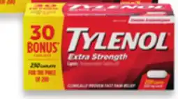 Walmart Tylenol Extra Strength caplets offer
