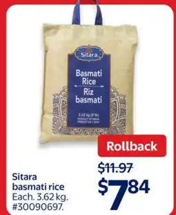 Walmart Sitara basmati rice offer
