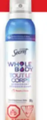 Walmart Secret whole body deodorant offer