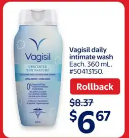 Walmart Vagisil daily intimate wash offer