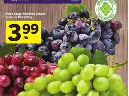Foodland Extra Large Seedless Grapes offer
