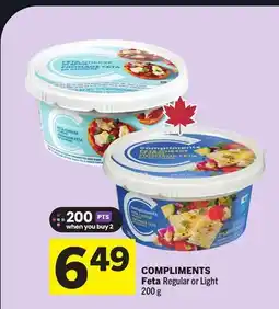 Foodland COMPLIMENTS Feta offer