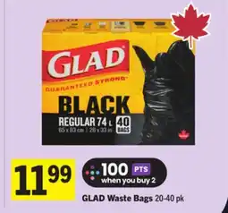 Foodland GLAD Waste Bags offer