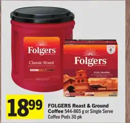 Foodland FOLGERS Roast & Ground Coffee offer