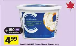 Foodland COMPLIMENTS Cream Cheese Spread offer