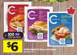 Foodland COMPLIMENTS Sliced Deli Meats offer