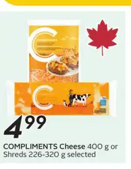 Sobeys COMPLIMENTS Cheese offer