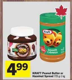 Foodland KRAFT Peanut Butter or Hazelnut Spread offer