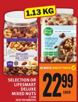Food Basics SELECTION OR LIFESMART DELUXE MIXED NUTS offer