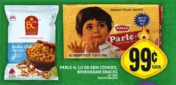 Food Basics PARLE-G, LU OR EBM COOKIES, BHIKHARAM SNACKS offer