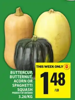 Food Basics BUTTERCUP, BUTTERNUT, ACORN OR SPAGHETTI SQUASH offer