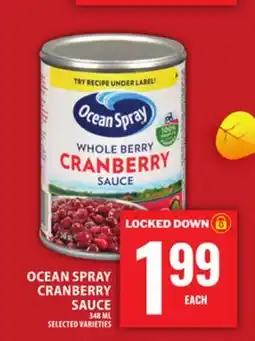Food Basics OCEANSPRAY CRANBERRY SAUCE offer