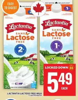 Food Basics LACTANTIA LACTOSE FREE MILK offer
