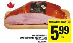 Food Basics IRRESISTIBLES SMOKED HALF MOON HAM offer