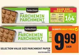 Food Basics SELECTION VALUE SIZE PARCHMENT PAPER offer