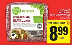Food Basics LIFE SMART NATURALIA LEAN GROUND BEEF offer