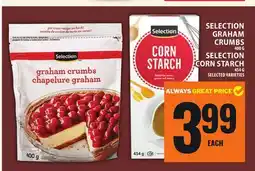 Food Basics SELECTION GRAHAM CRUMBS OR SELECTION CORN STARCH offer