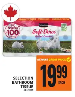 Food Basics SELECTION BATHROOM TISSUE offer