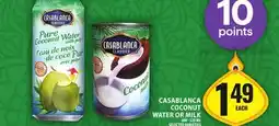 Food Basics CASABLANCA COCONUT WATER OR MILK offer