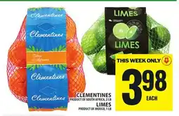 Food Basics CLEMENTINES OR LIMES offer
