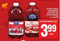 Food Basics OCEANSPRAY CRANBERRY COCKTAIL OR JUICE BLENDS offer