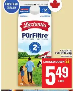 Food Basics LACTANTIA PURFILTRE MILK offer
