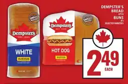 Food Basics DEMPSTER'S BREAD 675G BUNS 8'S offer
