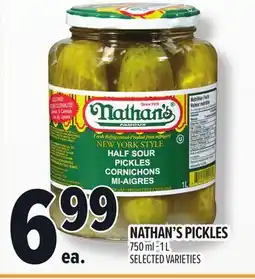 Metro NATHAN'S PICKLES offer