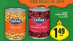 Food Basics CEDAR CANNED BEANS offer