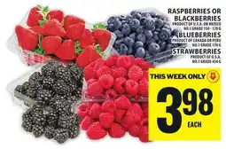 Food Basics RASPBERRIES OR BLACKBERRIES, BLUEBERRIES OR STRAWBERRIES offer