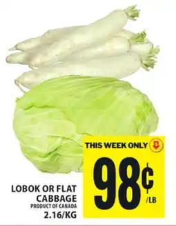 Food Basics LOBOK OR FLAT CABBAGE offer